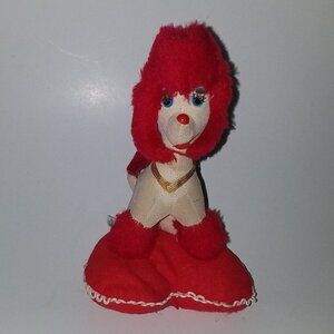 VTG Gunderful Creation Poodle Dog Heart Plush Valentine's Day Red Gift Japan